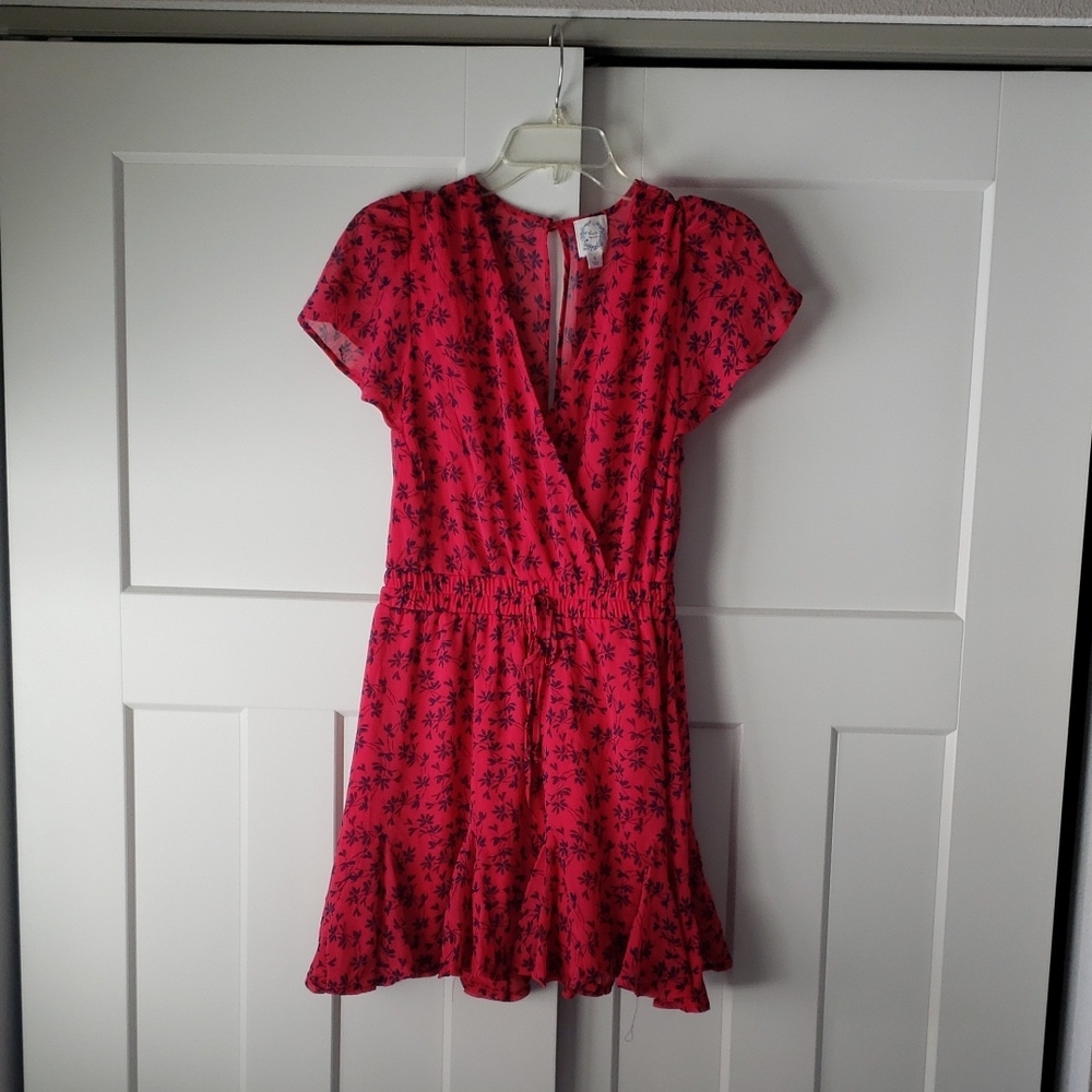Blue Rain Pink Floral Dress